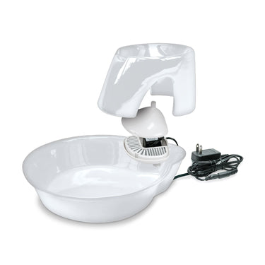 Big Max Ceramic Pet Drinking Fountain 128oz (White)